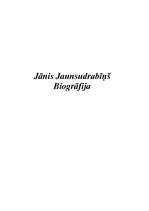 Summaries, Notes 'Jānis Jaunsudrabiņš. Biogrāfija', 1.