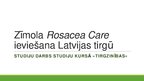 Presentations 'Zīmola "Rosacea Care" ieviešana Latvijas tirgū', 1.