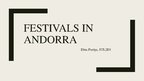Presentations 'Festivals in Andorra', 1.