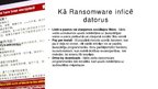 Presentations 'Programmatūra "Ransomware"', 3.