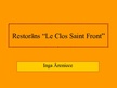 Practice Reports 'Restorāns "Le Clos Saint Front"', 14.