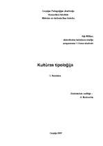 Research Papers 'Kultūras tipoloģija', 1.