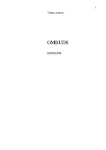Research Papers 'Ombuds', 1.