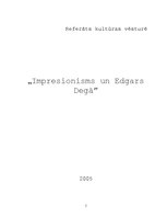 Research Papers 'Impresionisms un Edgars Degā', 1.
