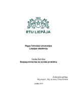 Research Papers 'Bezpajumtniecība kā sociāla problēma', 1.