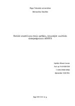 Research Papers 'Statiski nenoteicama rāmja aprēķins, izmantojot analītisku datorprogrammu ANSYS', 1.