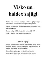 Summaries, Notes 'Visko un haldex sajūgi', 1.
