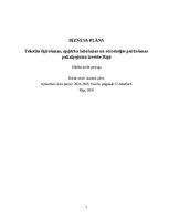 Business Plans 'Tekstila šķirošanas, apģērbu labošanas un otrreizējās pārdošanas pakalpojuma izv', 1.