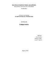 Research Papers 'Kolīziju tiesības', 1.