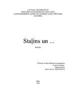 Research Papers 'Staļins', 1.