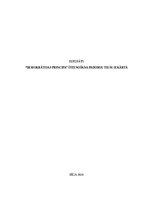 Essays 'Demokrātijas principa īstenošana padomju tiesu iekārtā', 1.