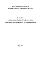 Research Papers 'Sociālās uzņēmējdarbības iespēju novērtēšana potenciālajos sieviešu taksometru p', 1.