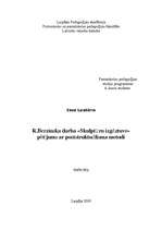 Research Papers 'R.Berzinska darba "Skulptūru izgāztuve" pētījums ar poststrukturālisma metodi', 1.