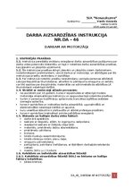 Samples 'Darba aizsardzības instrukcija darbam ar motorzāģi', 1.