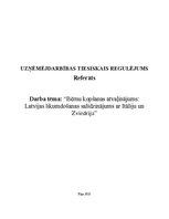 Research Papers 'Bērnu kopšanas atvaļinājums: Latvijas likumdošanas salīdzinājums ar Itāliju un Z', 1.