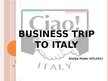 Presentations 'Business Trip to Italy', 1.
