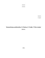Research Papers 'Komunikācijas problemātika K.Marksa, Z.Freida, F.Nīčes teorijās', 1.