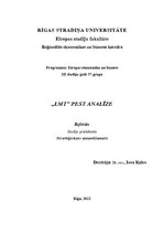 Research Papers 'AS "Latvijas Mobilais telefons" PEST analīze', 1.
