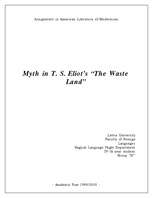 Summaries, Notes 'Myth in Eliot's "The Wasteland"', 1.