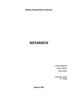 Research Papers 'Notariāts', 1.
