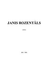 Research Papers 'Janis Rozentāls', 1.