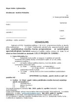 Samples 'Iesniegums', 1.