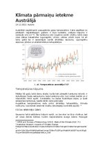 Summaries, Notes 'Klimata pārmaiņu ietekme Austrālijā', 1.