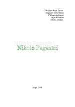 Research Papers 'Nikolo Paganīni', 1.