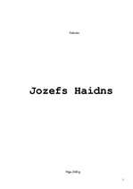 Summaries, Notes 'Jozefs Haidns', 1.