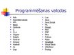 Presentations 'Programmēšanas valodas', 9.