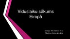 Presentations 'Viduslaiku sākums Eiropā', 1.