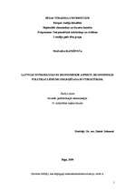Summaries, Notes 'Latvijas integrācijas ES ekonomiskie aspekti. Ekonomiskās politikas lēmumu deleģ', 1.