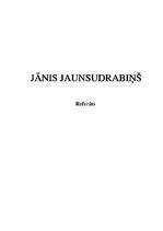 Research Papers 'Jānis Jaunsudrabiņš', 1.