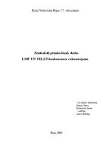 Research Papers 'LMT un TELE2 konkurences raksturojums', 1.