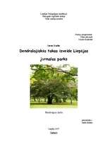 Research Papers 'Dendroloģiskās takas izveide Liepājas Jūrmalas parkā', 1.