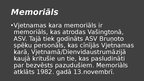 Presentations 'Vjetnamas kara memoriāls', 2.