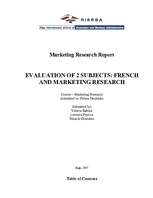 Research Papers 'Marketing Research Report', 1.