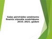 Presentations 'Gaļas pārstrādes uzņēmumu finanšu stāvokļa novērtējums 2019.-2021. gadam', 1.