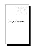 Research Papers 'Neoplatonisms', 1.