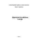 Research Papers 'Hipotekārā kreditēšana Latvijā', 1.