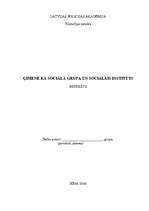 Research Papers 'Ģimene kā sociāla grupa un sociālais institūts', 1.