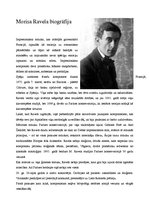 Summaries, Notes 'Morisa Ravela biogrāfija', 1.