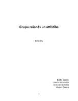 Research Papers 'Grupu rašanās un attīstība', 1.