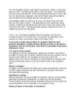 Essays 'Everything about money (Viss par naudu)', 3.