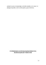 Practice Reports 'Pirmsskolas skolotāja pedagoģiskā prakse', 14.