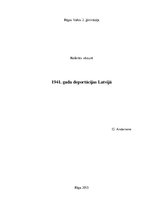 Research Papers '1941.gada deportācijas Latvijā', 1.