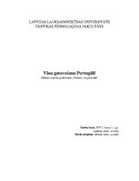 Research Papers 'Vīna gatavošana Portugālē', 1.