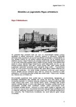 Summaries, Notes 'Rīgas pilsētbūvniecība 19.gadsimta otrajā pusē un 20.gadsimta sākumā', 8.