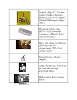 Summaries, Notes 'Latvijas kultūras kanons', 7.