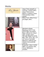 Summaries, Notes 'Latvijas kultūras kanons', 13.